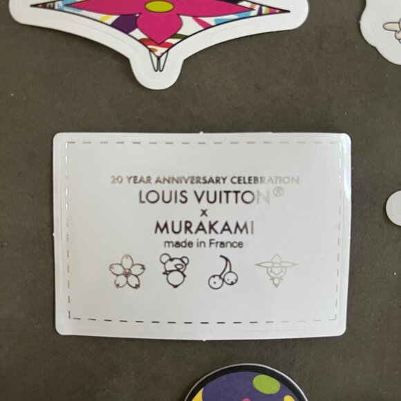 New Louis Vuitton x Takashi Murakami 20th Anniversary Sticker Set With Bonus!! - Picture 6 of 11